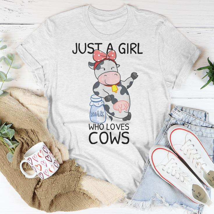 Cowgirl Cow Print Pink Bandanas Gifts For Women Girls Kids Unisex T-Shirt Unique Gifts