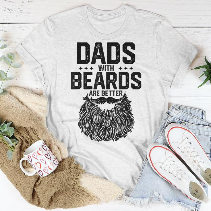 Dads With Beards Are Better For Dad On Fathers Day T-Shirt Unique Gifts