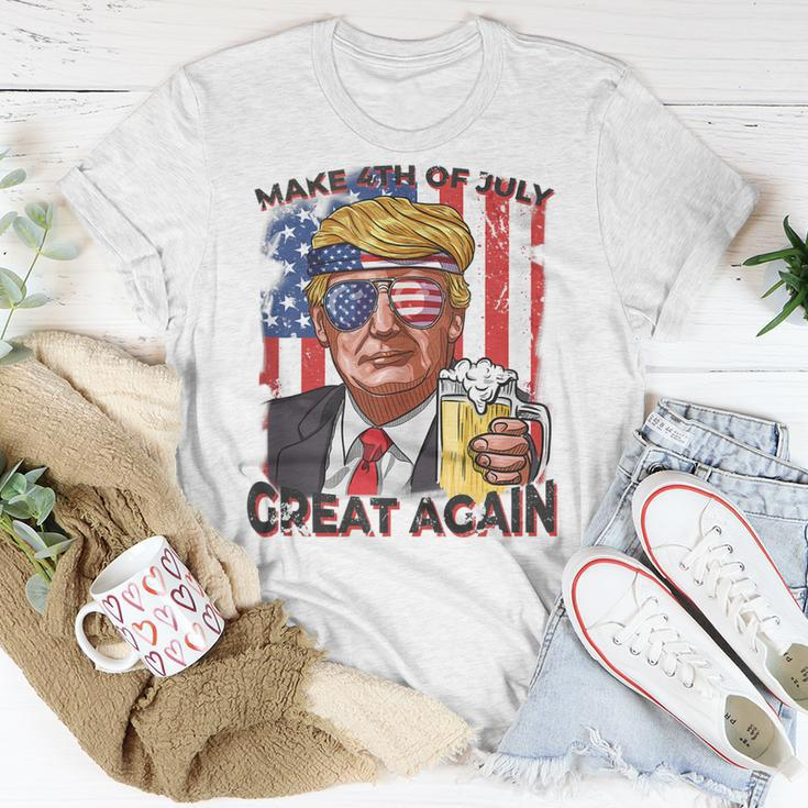 Drink Like Donald Trump 4Th Of July Men Women Usa Flag Unisex T-Shirt Unique Gifts