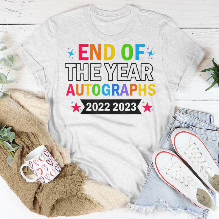 End Of The Year Autographs 2022 2023 Last Day Of School Unisex T-Shirt Unique Gifts