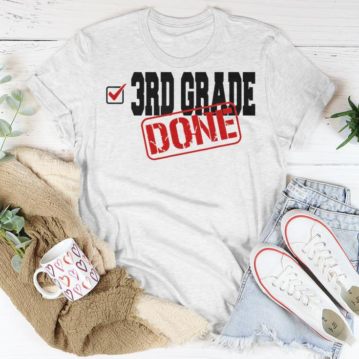 Funny 3Rd Grade Done End Of Year Last Day Of School Unisex T-Shirt Unique Gifts