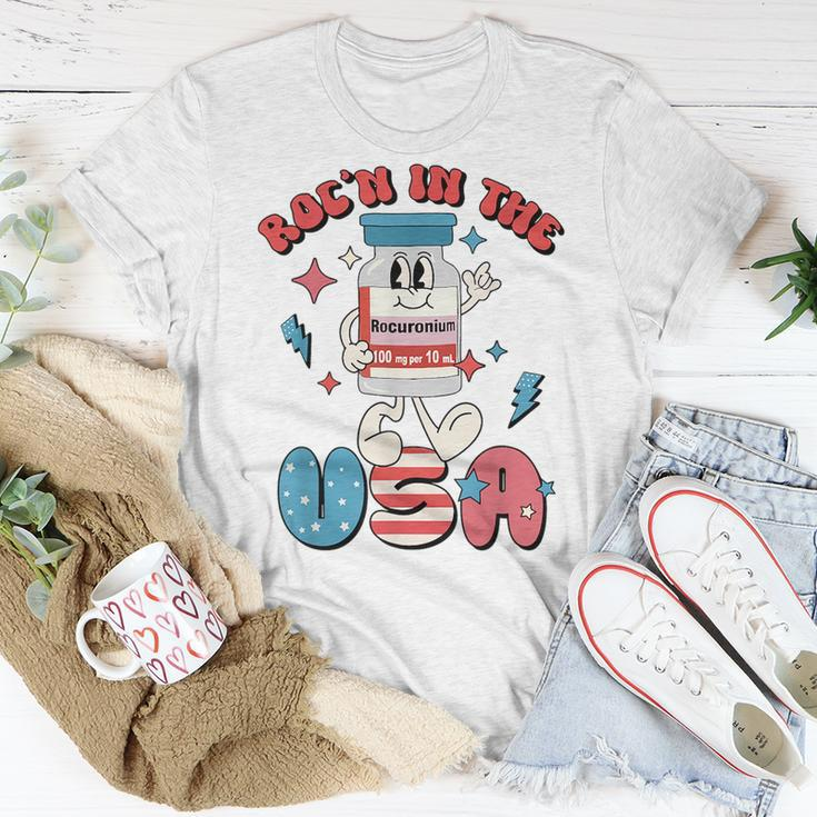 Funny Retro Vial Rocn In The Usa Happy 4Th Of July Vibes Unisex T-Shirt Unique Gifts