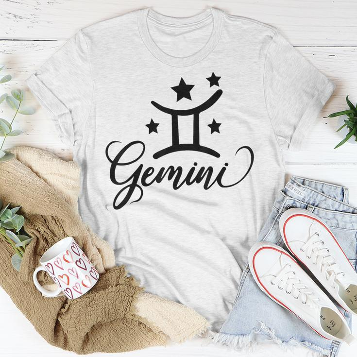 Gemini Born In May June Birthday Funny Gift Gemini Zodiac Unisex T-Shirt Unique Gifts