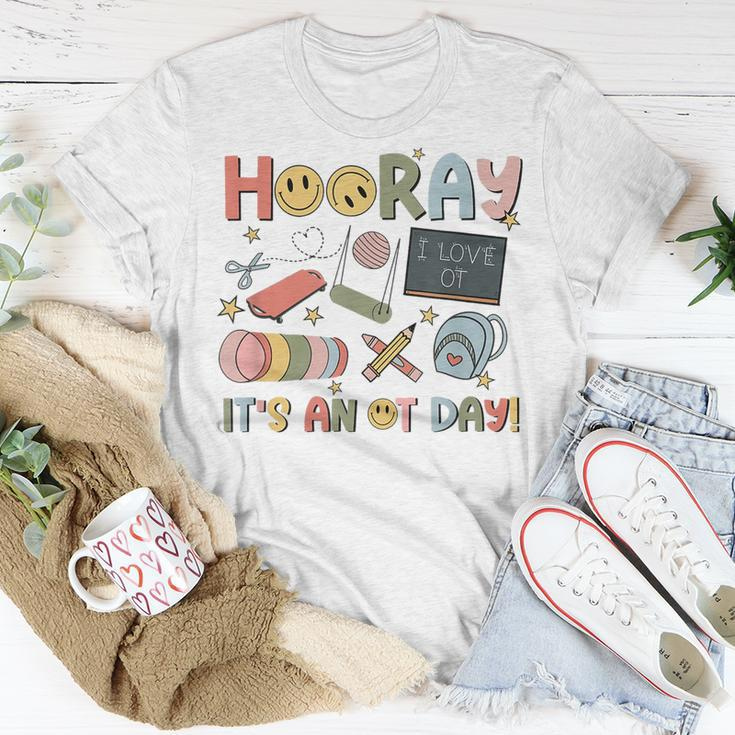 Hooray It’S An Ot Day Occupational Therapy Back To School T-Shirt Unique Gifts