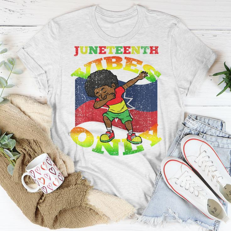 Kids Dabbing Boy Junenth Black History Melanin African Kids Unisex T-Shirt Unique Gifts