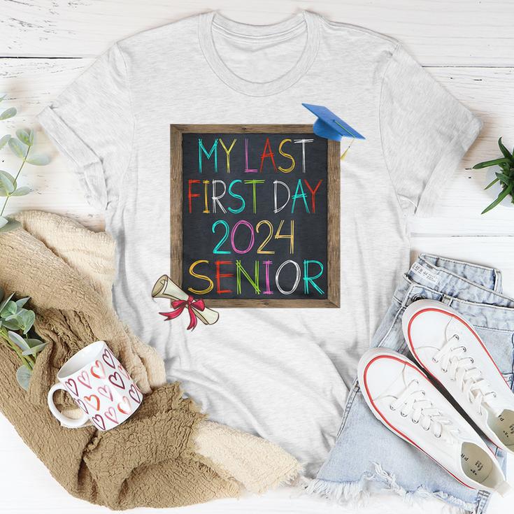 My Last First Day 2024 High School Senior Back To School Unisex T-Shirt ...
