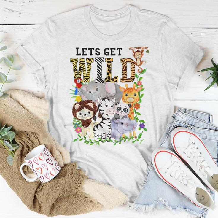 Lets Get Wild Zoo Animals Safari Party A Day At The Zoo Unisex T-Shirt Unique Gifts