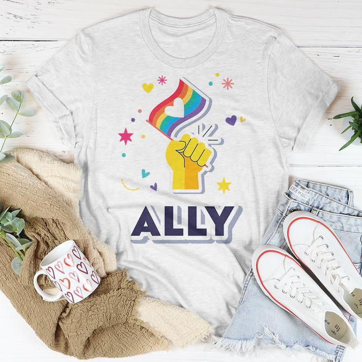 Lgbtq Ally Proud Ally Gay Pride Unisex T-Shirt Funny Gifts