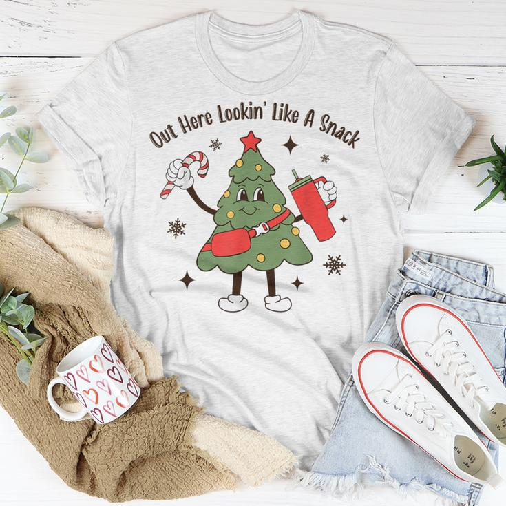 Out Here Lookin' Like A Snack Tumbler Boojee Christmas Tree T-Shirt Unique Gifts