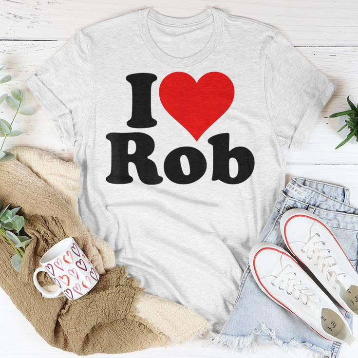 I Love Heart Rob Robert Robby T-Shirt Unique Gifts