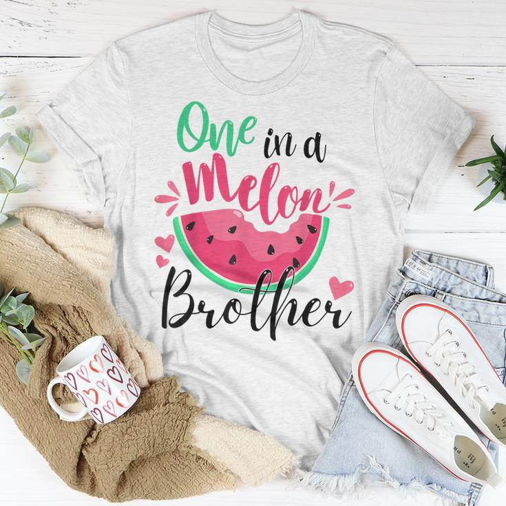 One In A Melon Brother Summer Birthday Party Matching Unisex T-Shirt Unique Gifts