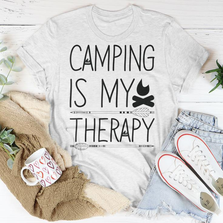 Outdoor Camper Therapy Glamping Glamper Camping Girl Gift Unisex T-Shirt Unique Gifts