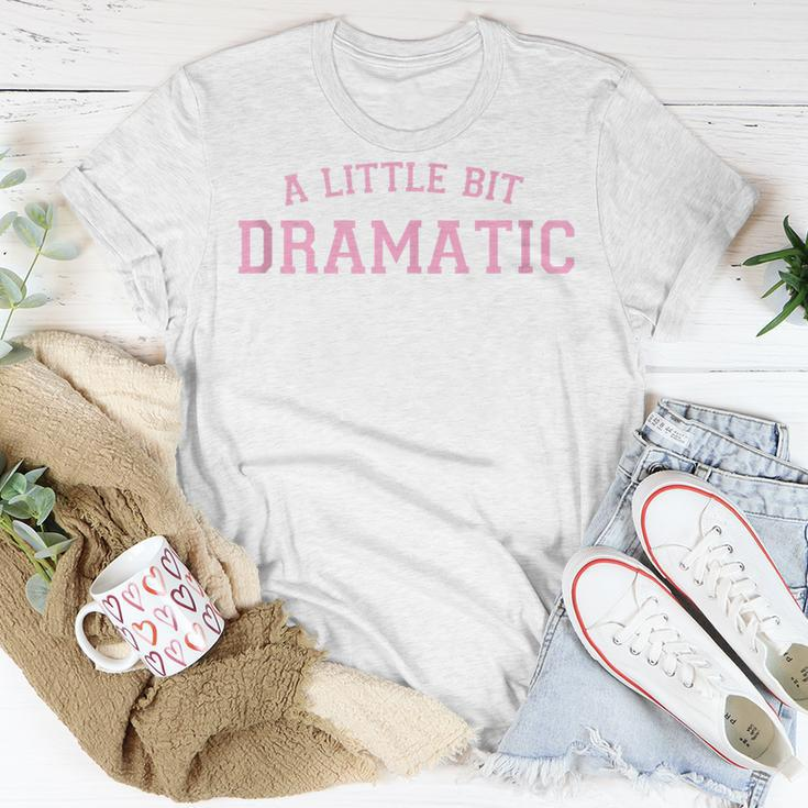 Pink Preppy Aesthetic Cute Sassy Y2k A Little Bit Dramatic T-Shirt Funny Gifts
