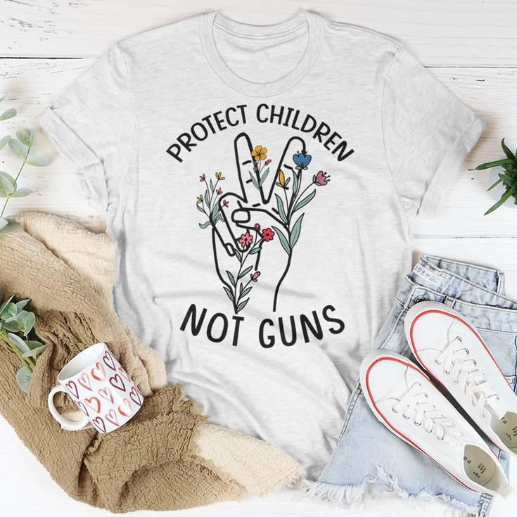 Protect Children Not Guns End Gun Violence Anti Gun Orange Unisex T-Shirt Unique Gifts