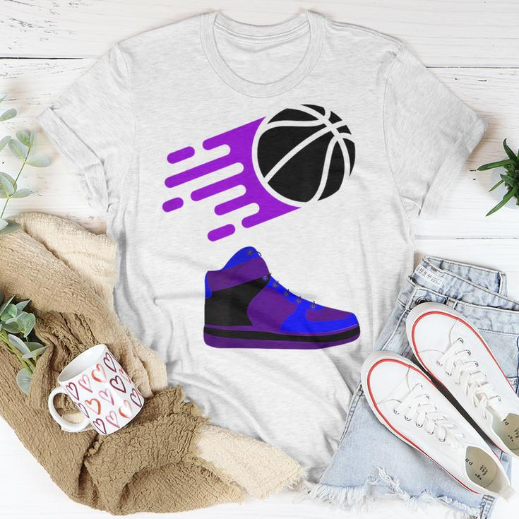 Purple Basketball Sneaker Unisex T-Shirt Unique Gifts