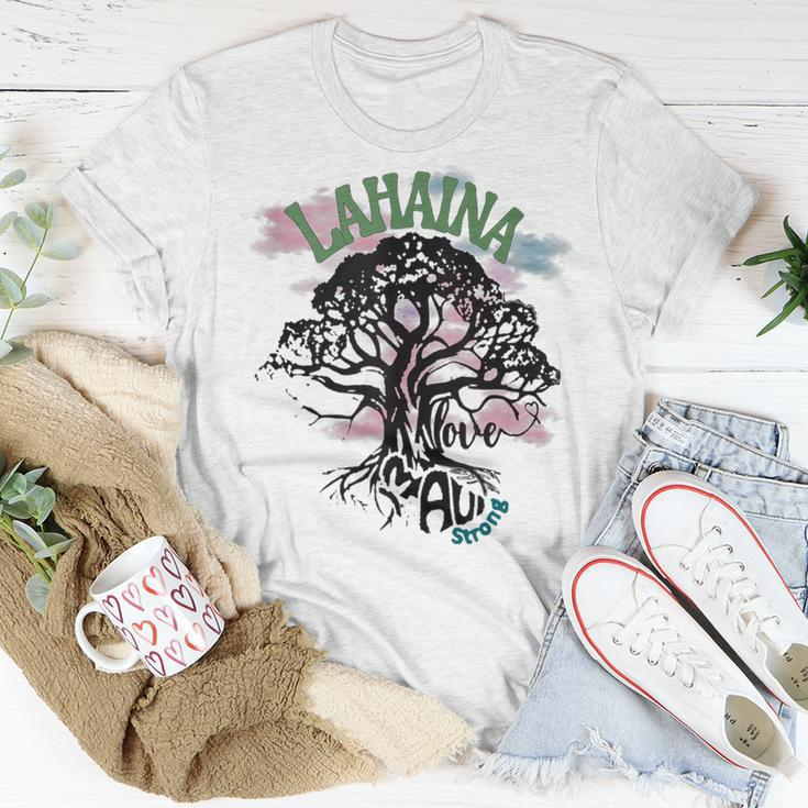 Retro Lahaina Strong Love Maui Support Hawaii Trees T-Shirt Unique Gifts