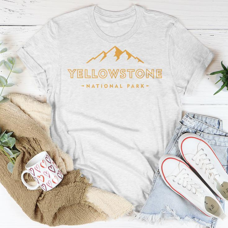 Retro Mountain Yellowstone National Park Hiking Souvenir T-Shirt Personalized Gifts