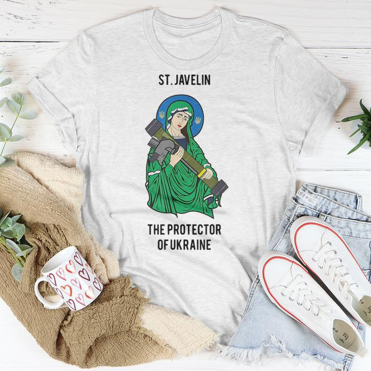 St Javelin Nla The Protector Of Ukraine I Stand For Ukraine Ukraine Funny Gifts Unisex T-Shirt Unique Gifts