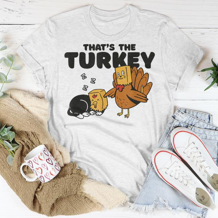 Thanksgiving Cat Fake Cat Thanksgiving Turkey T-Shirt Unique Gifts