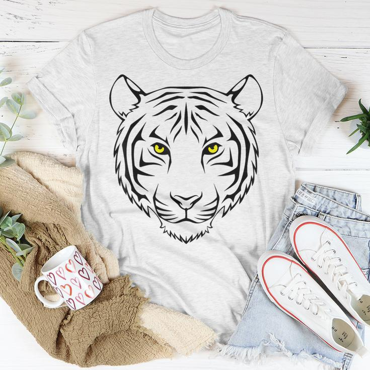 Tiger Orange Tiger Print Face Tiger Head T-Shirt Unique Gifts
