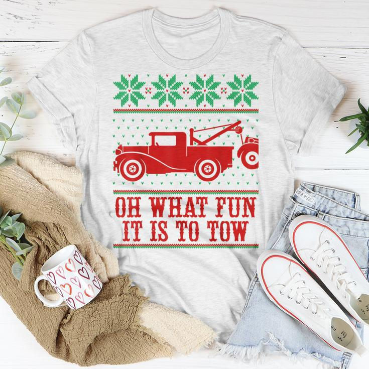 Tow Truck Driver Christmas -Oh What Fun It Is To Tow T-Shirt Unique Gifts