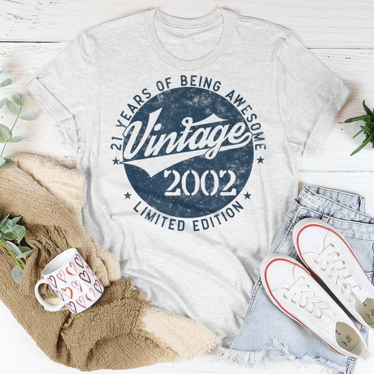 Vintage 2002 Limited Edition 21 Year Old Gifts 21St Birthday Unisex T-Shirt Funny Gifts