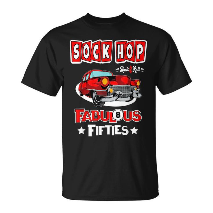 1950S Sock Hop Dance Vintage 50S Costume Rockabilly Party Unisex T-Shirt