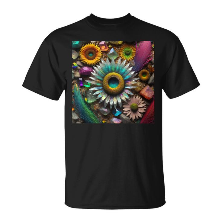 Crystal Flowers Unisex T-Shirt