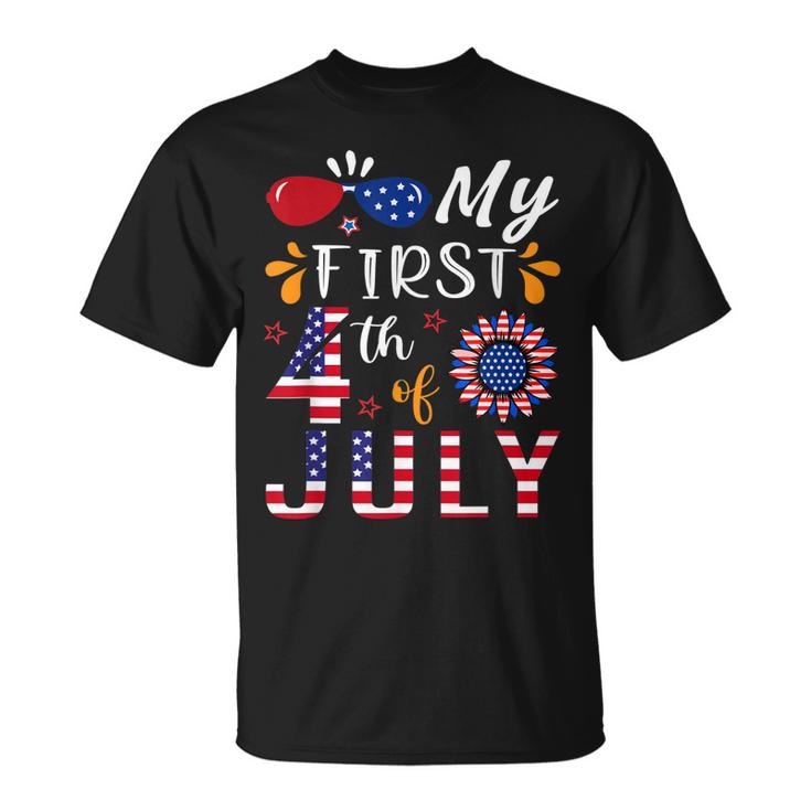 My 1St 4Th Of July 2023 New Born Baby Patriotic Kids Toddler  Unisex T-Shirt