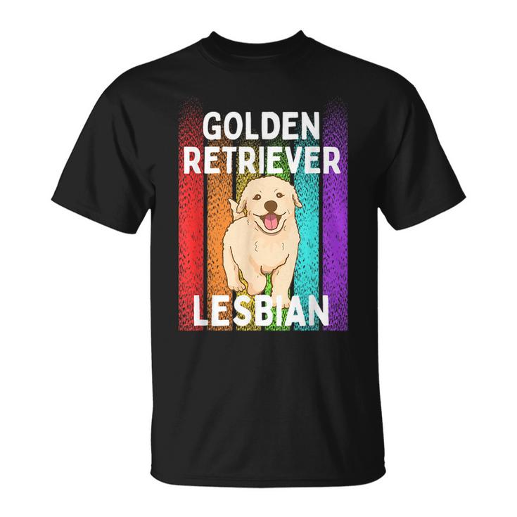 Golden Retriever Lesbian  Unisex T-Shirt