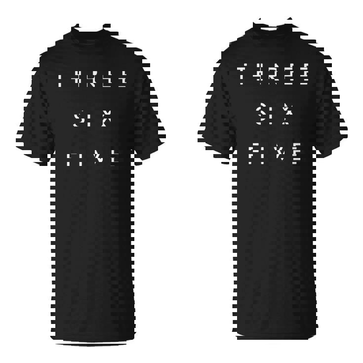 365 Area Code Words Ontario Canada Three Six Five T-Shirt