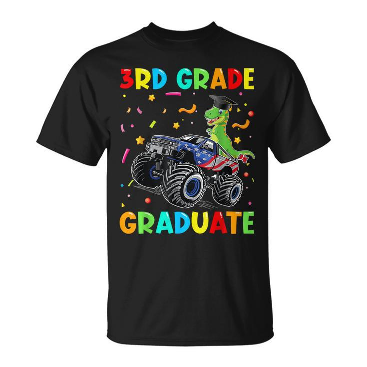 3Rd Grade Graduate Dinosaur Monster Truck Graduation 2023 Unisex T-Shirt