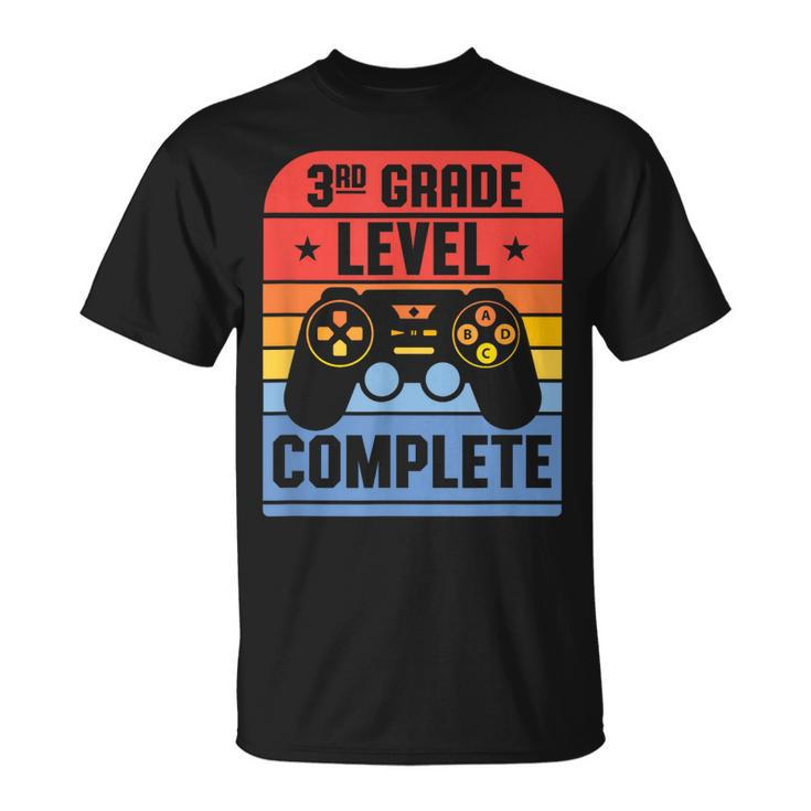 3Rd Grade Level Complete Graduation Student Video Gamer Gift Unisex T-Shirt
