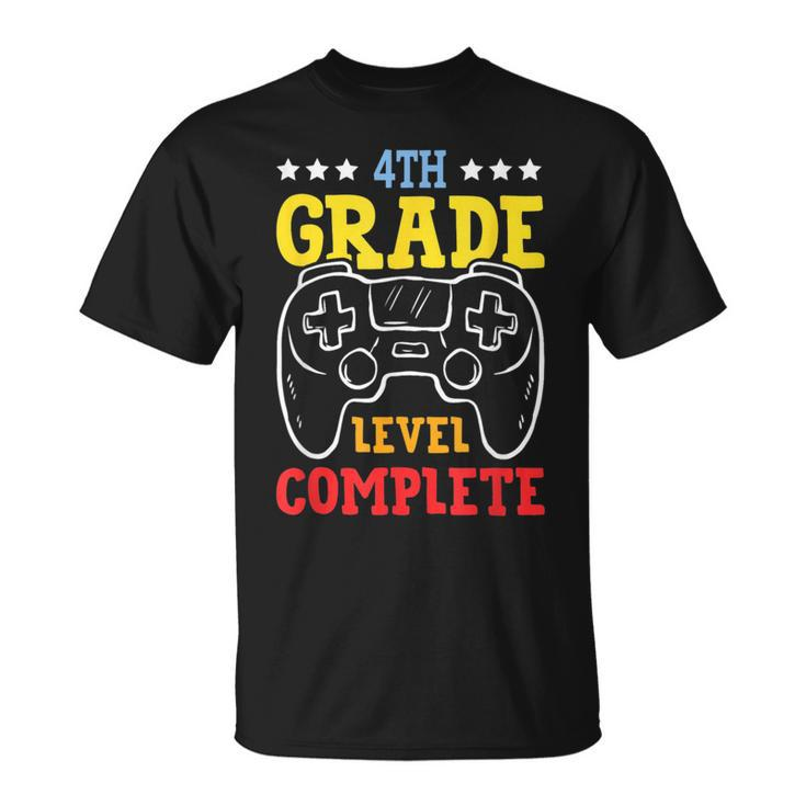 4Th Grade Level Complete Last Day Of School Game Controller  Unisex T-Shirt