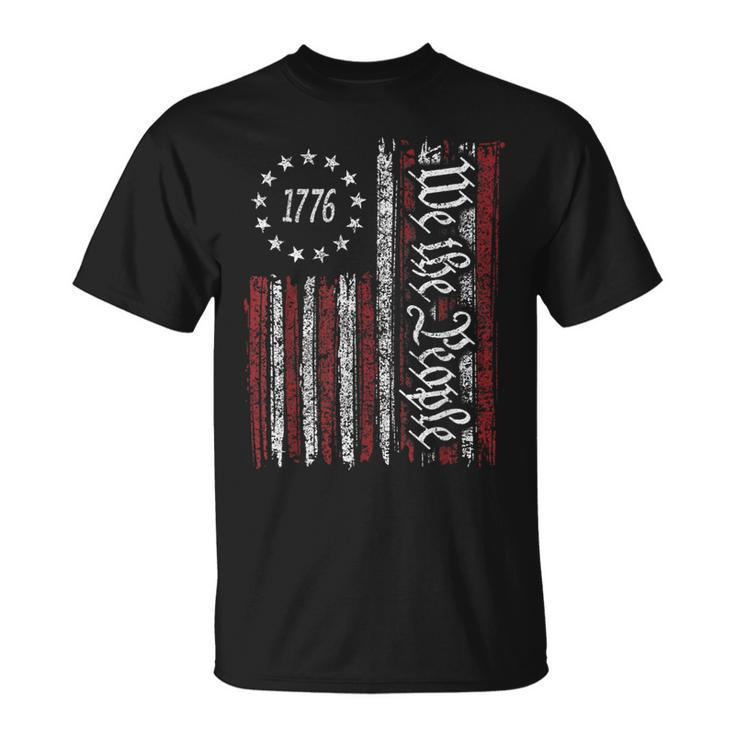 4Th Of July  We The People 1776 Usa Flag  Unisex T-Shirt