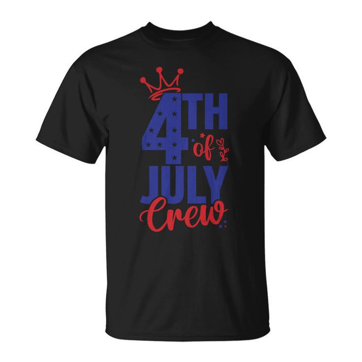 4Th Of July Crew Funny Usa Independence 4Th Of July Graphic Unisex T-Shirt