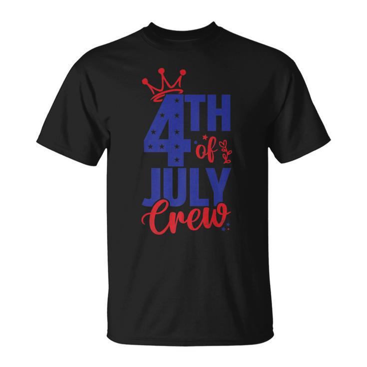 4Th Of July Crew Funny Usa Independence 4Th Of July Graphic   Unisex T-Shirt