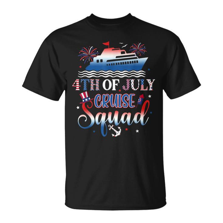 4Th Of July Cruise Squad 2023 Patriotic American  Unisex T-Shirt