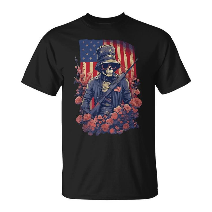 4Th Of July Men Boys Usa American Flag Independence Day Unisex T-Shirt