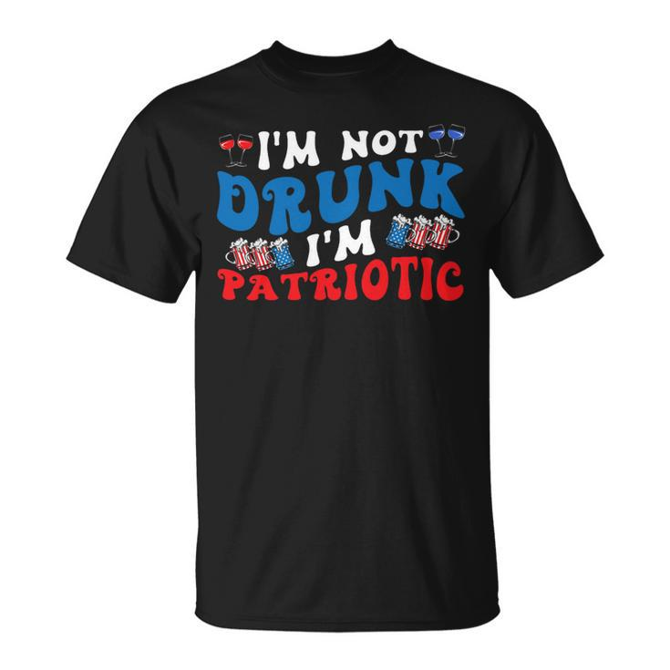 4Th Of July Party Usa Im Not Drunk Im Patriotic Vintage Unisex T-Shirt