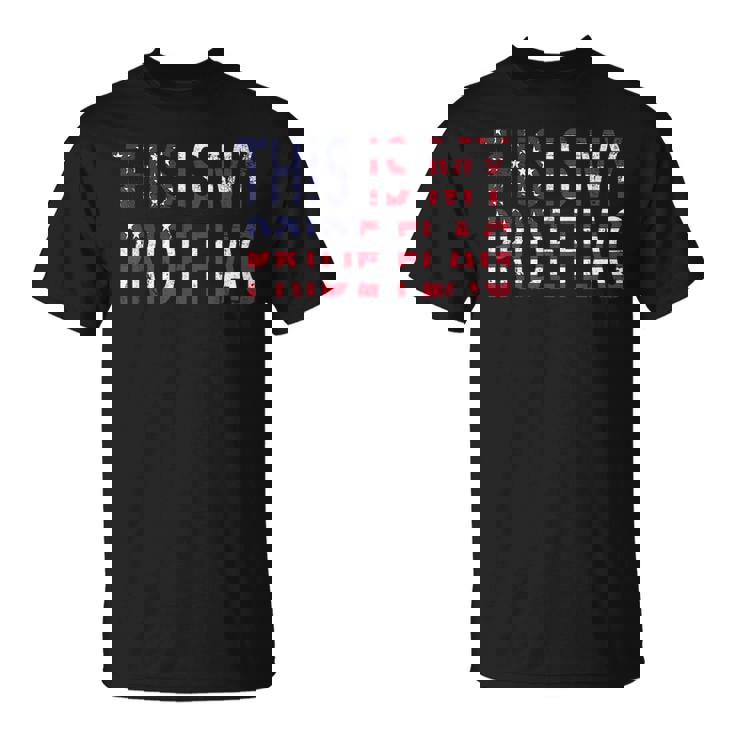 4Th Of July This Is My Pride Flag Usa American Land Identity Unisex T-Shirt