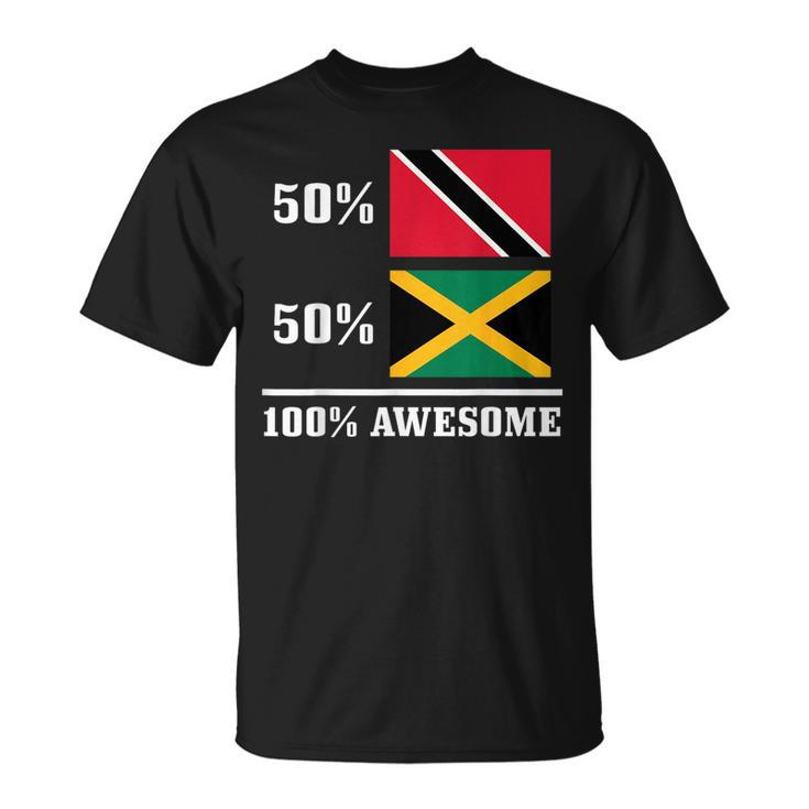 50 Trinidad & Tobago 50 Jamaica Jamaican Flag Pride  Unisex T-Shirt