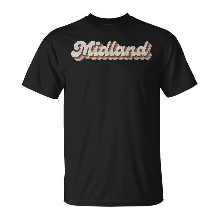 70S 80S Usa City - Vintage Midland  Unisex T-Shirt