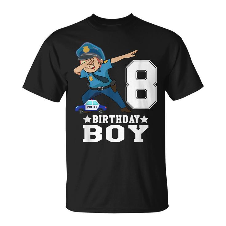 8 Year Old Gifts 8Th Birthday Boy Dabbing Police For Son  Unisex T-Shirt