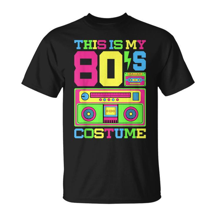 80s Costume 1980s Theme Party Eighties Styles Fashion Outfit unisex T-Shirt