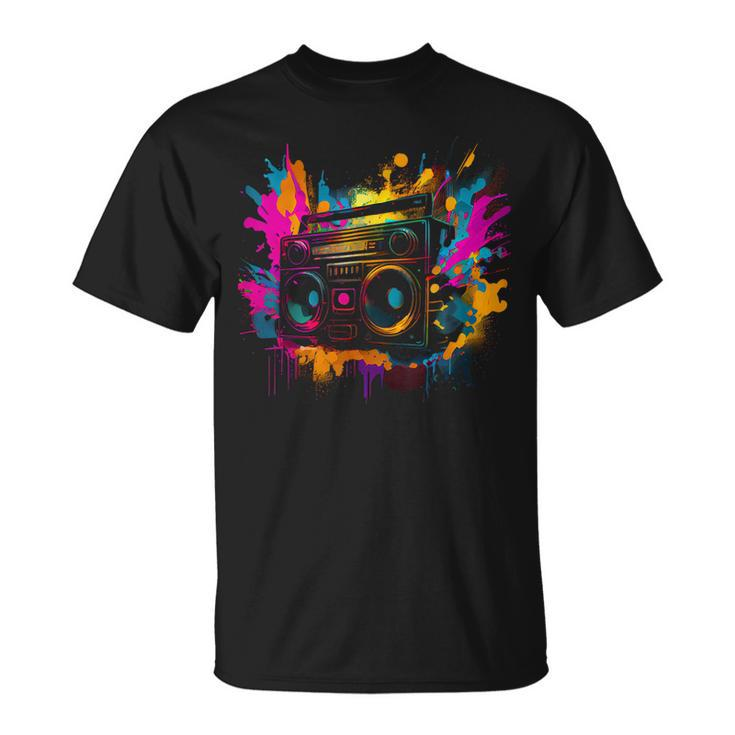 90S 80S Theme Party Outfit Tape Recorder T-Shirt
