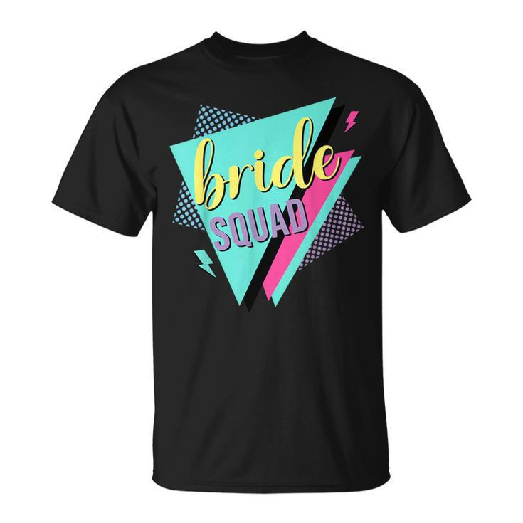 90S Bride Squad Bridesmaid Retro 90S Bachelorette Party T-Shirt