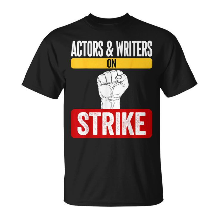 Actors And Writers On Strike I Stand With Writers Guild Wga T-Shirt