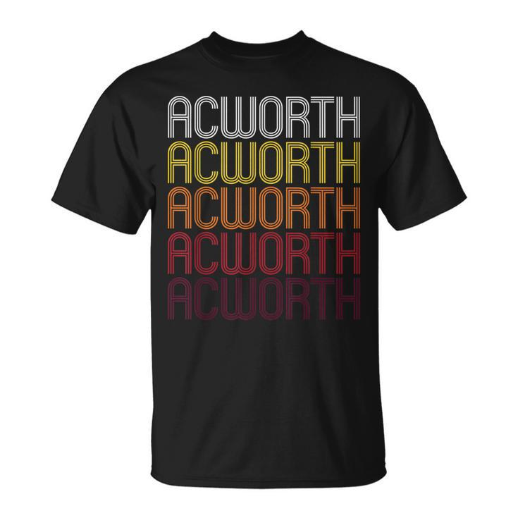 Acworth Ga Vintage Style Georgia T-Shirt