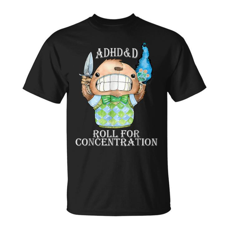 Adhd&D Roll For Concentration Apparel T-Shirt